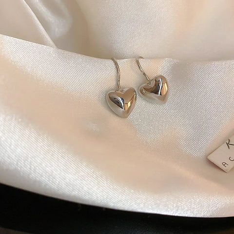 Metal Love Earrings Goth Retro Aesthetic