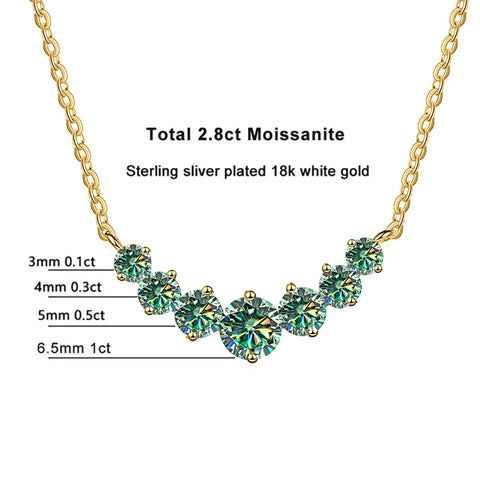 JoyceJelly All D VVS1 Moissanite Necklace