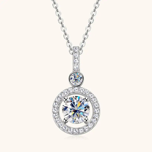 Luxury 1carat Moissanite Women's Necklace
