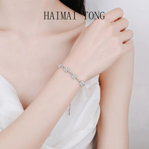 HAIMAITONG Women's Bracelet Moissanite
