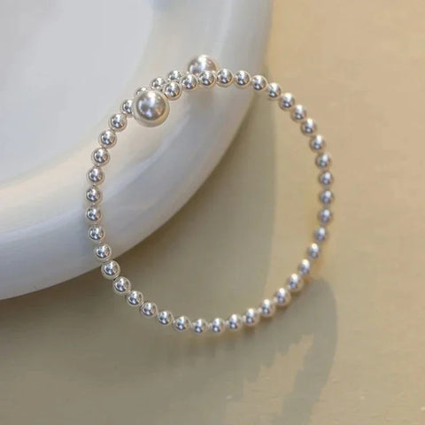 Imitation Pearl Stretchable Bracelet