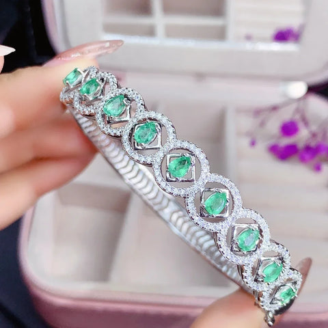 New Natural Emerald Bracelet