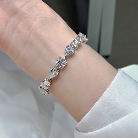 Zircon High Carbon Diamond Sparkly Bracelet