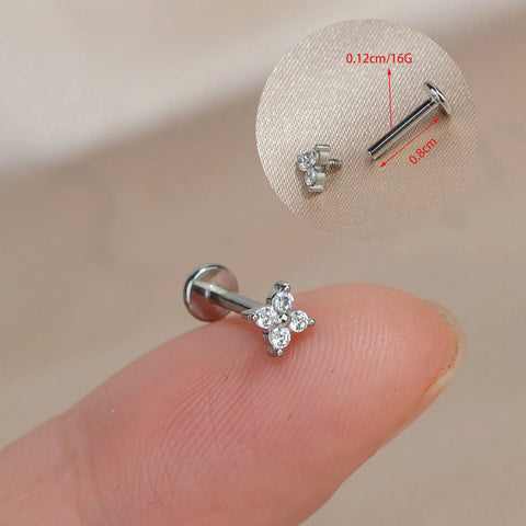 1PC Titanium Stainless Steel Earrings