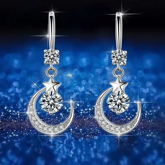 Female Fashion Star Moon Earrings
