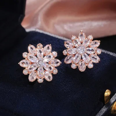 Cute Big AAAAA Bling Cubic Zirconia  Earrings