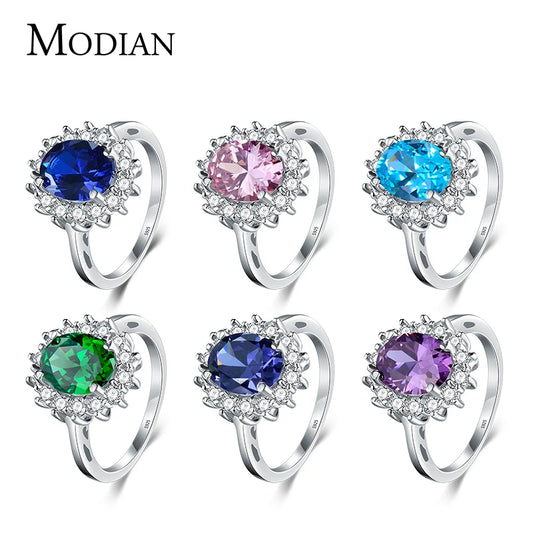 2.0Ct Fasion Real Solid 925 Sterling Silver Ring