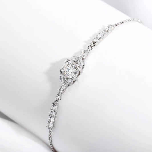 Smyoue 1ct Real Moissanite Bracelets