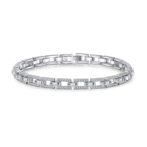 18K White Gold Bangles Pure Fine Jewelry