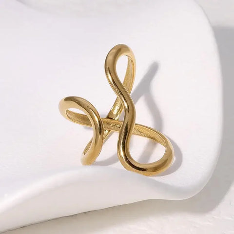 Stainless Steel Gold Color Rings