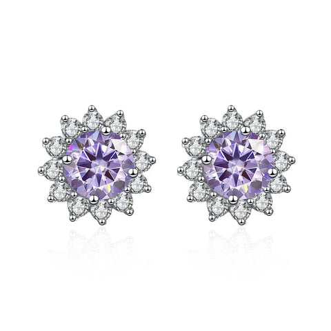 Butterflykiss 0.5 Carat D Color Moissanite Stud Earrings