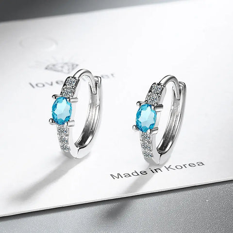 New 925 Sterling Silver Earrings AAA Zircon Earring