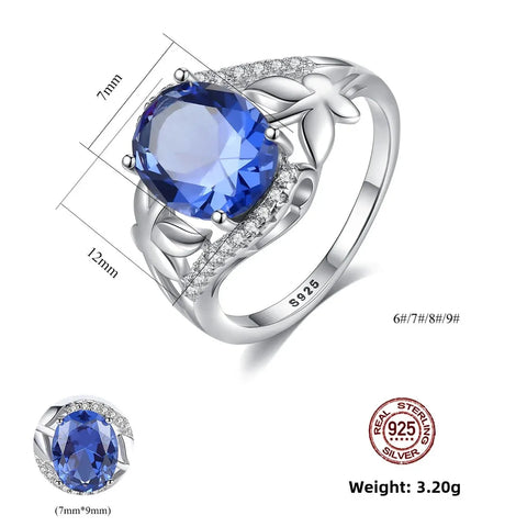 PAG&MAG Women's S925 Sterling Silver Egg Ring - BOLEVARD RING