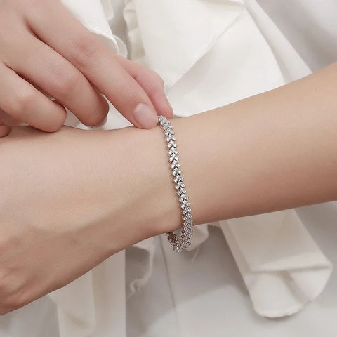 NeeTim Moissanite Tennis Bracelet