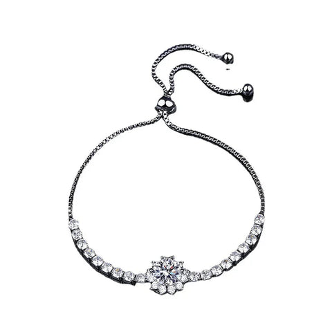 Fashionable Sunflower Zirconia Bracelet
