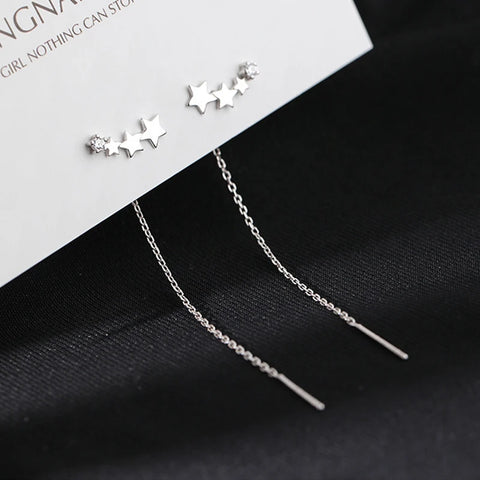 Trendy Long Wire Tassel Thread Chain Climb