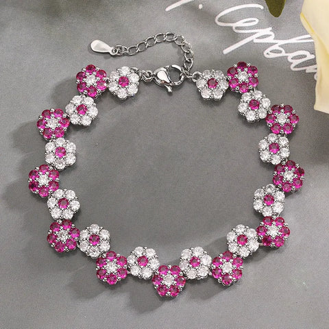 Micro Setting Clear Red Ruby Blue Cubic Zircon