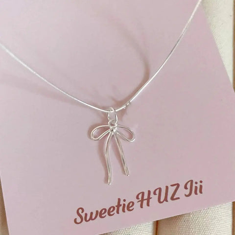 Exquisite Clavicle Chain Elegant Scrub Bow Pendant Necklace For Women Girls Temperament Collar Chain Korean Student