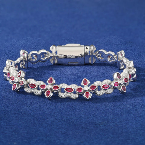 Sterling Silver Infinity Cross Bracelet