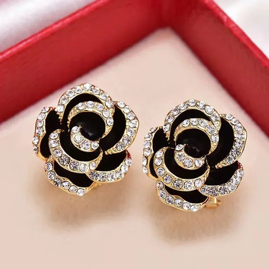Charmsmic Women Black Rhinestone