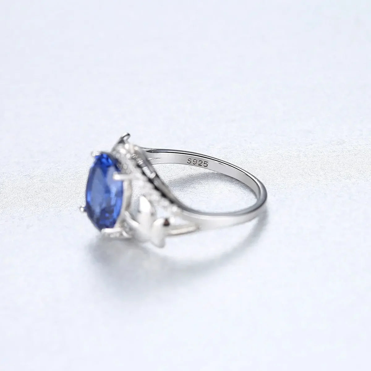 PAG&MAG Women's S925 Sterling Silver Egg Ring - BOLEVARD RING