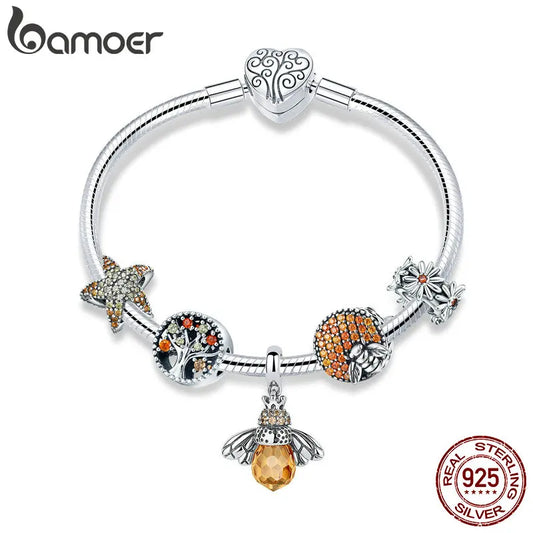 BAMOER 925 Sterling Silver Bracelets