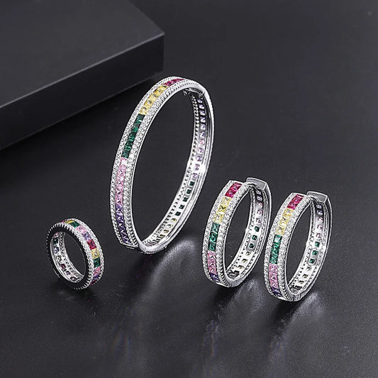 Light Luxury Colorful Zircon Bracelet Bracelet