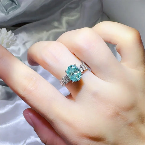 Serenity 2ct Oval cut Moissanite Rings