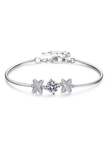 Moissanite Plata Sterling 925 Silver Bracelets