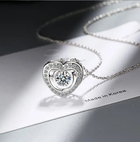 Moissanite Smart Water Drop Pendant Necklace