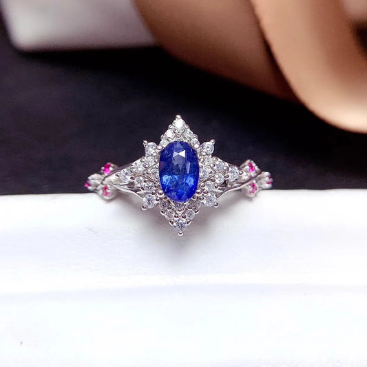 The New S925 Sterling Silver Sapphire Ring