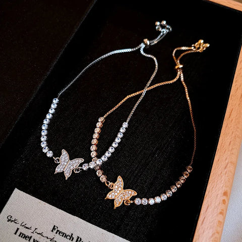 Zircon Butterfly Bracelet