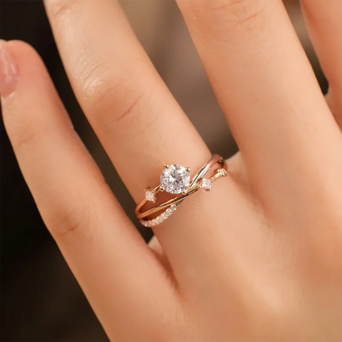 1Carat Real Moissanite Diamond Engagement rings