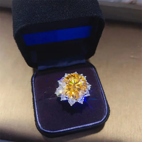 3/10 Carat Pink Moissanite Rings