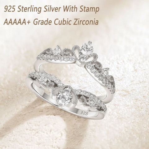925 Sterling Silver Vintage Crown Ring