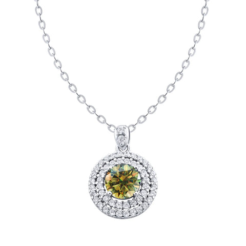 1ct 6.5mm VVS D Color Moissanite Diamond Necklace