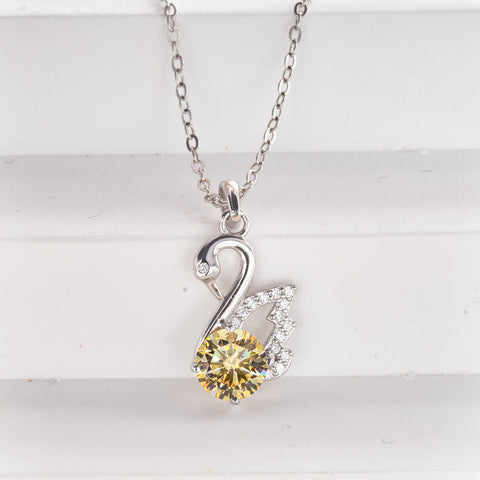 JoiasHome Fashion Silver s925 Swan D Color