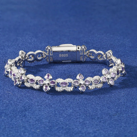 Sterling Silver Infinity Cross Bracelet