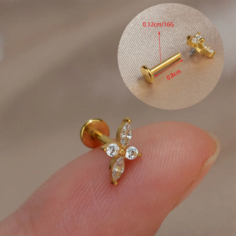 1PC Titanium Stainless Steel Earrings