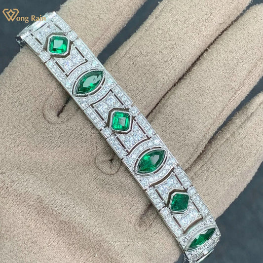 Wong Rain Vintage 925 Sterling Silver Emerald
