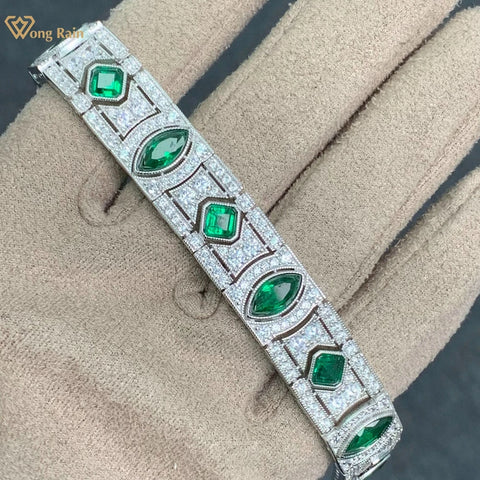 Wong Rain Vintage 925 Sterling Silver Emerald