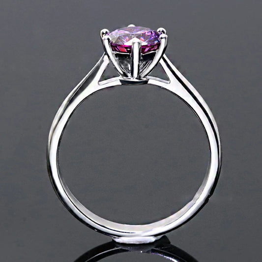 Purple New Elegant Moissanite Diamond Rings