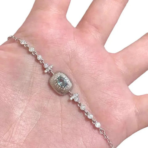 light blue gemstone bracelet