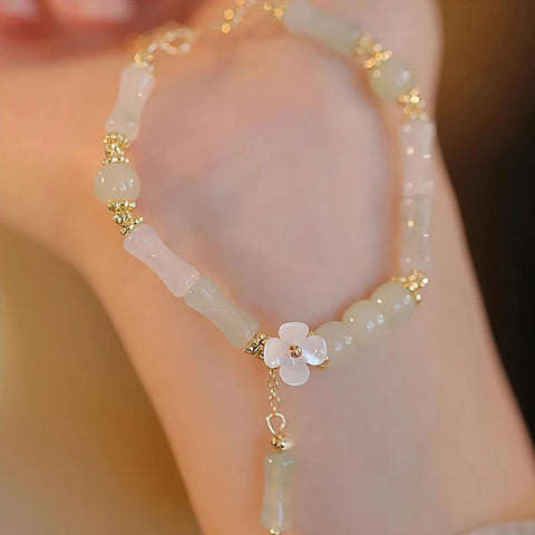 Chinese Style Vintage Bamboo Joint Beaded Bracelet