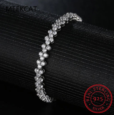 D Color Genuine Moissanite Bracelet f