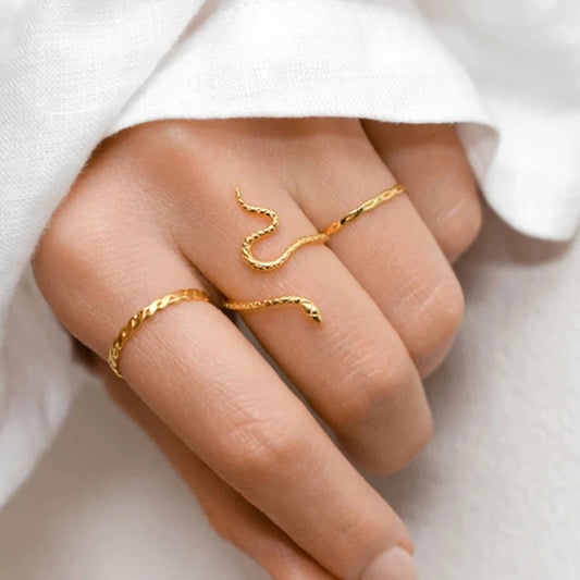 BOAKO Tentacles Snake Ring 925 Sterling Silver