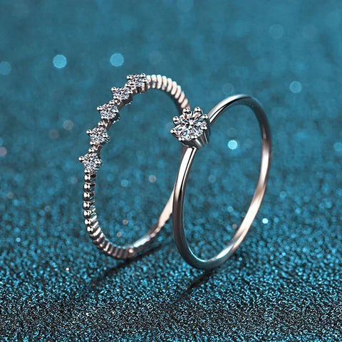 NeeTim 3mm Moissanite Ring