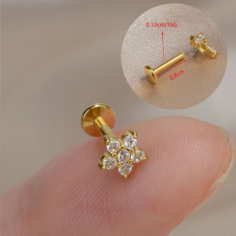 1PC Titanium Stainless Steel Earrings