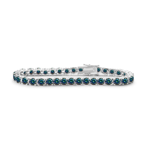 5mm Original Gray Yellow Moissanite Tennis Bracelets