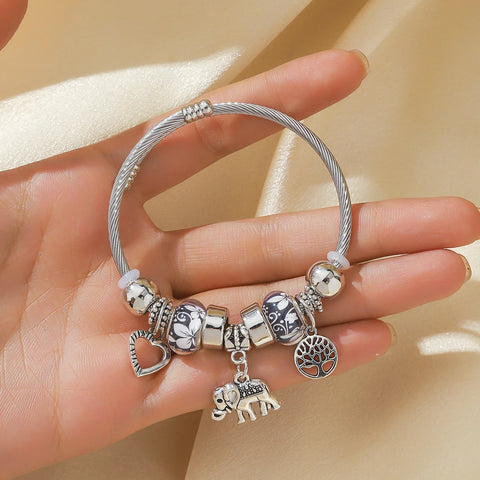 1 Women's Pan Family Style Elephant Peach Heart Life